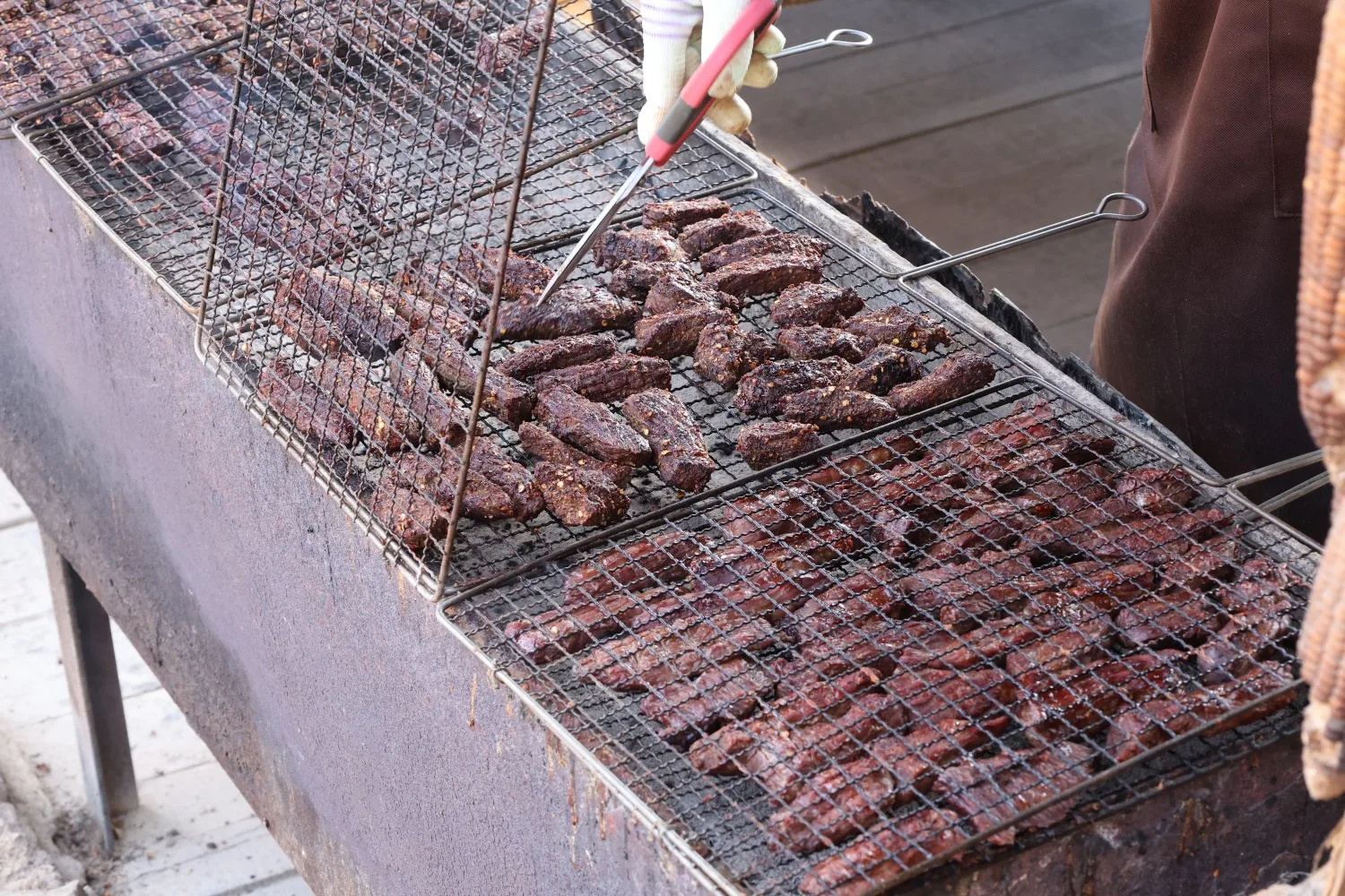 Dried beef jerky at Nakeli
