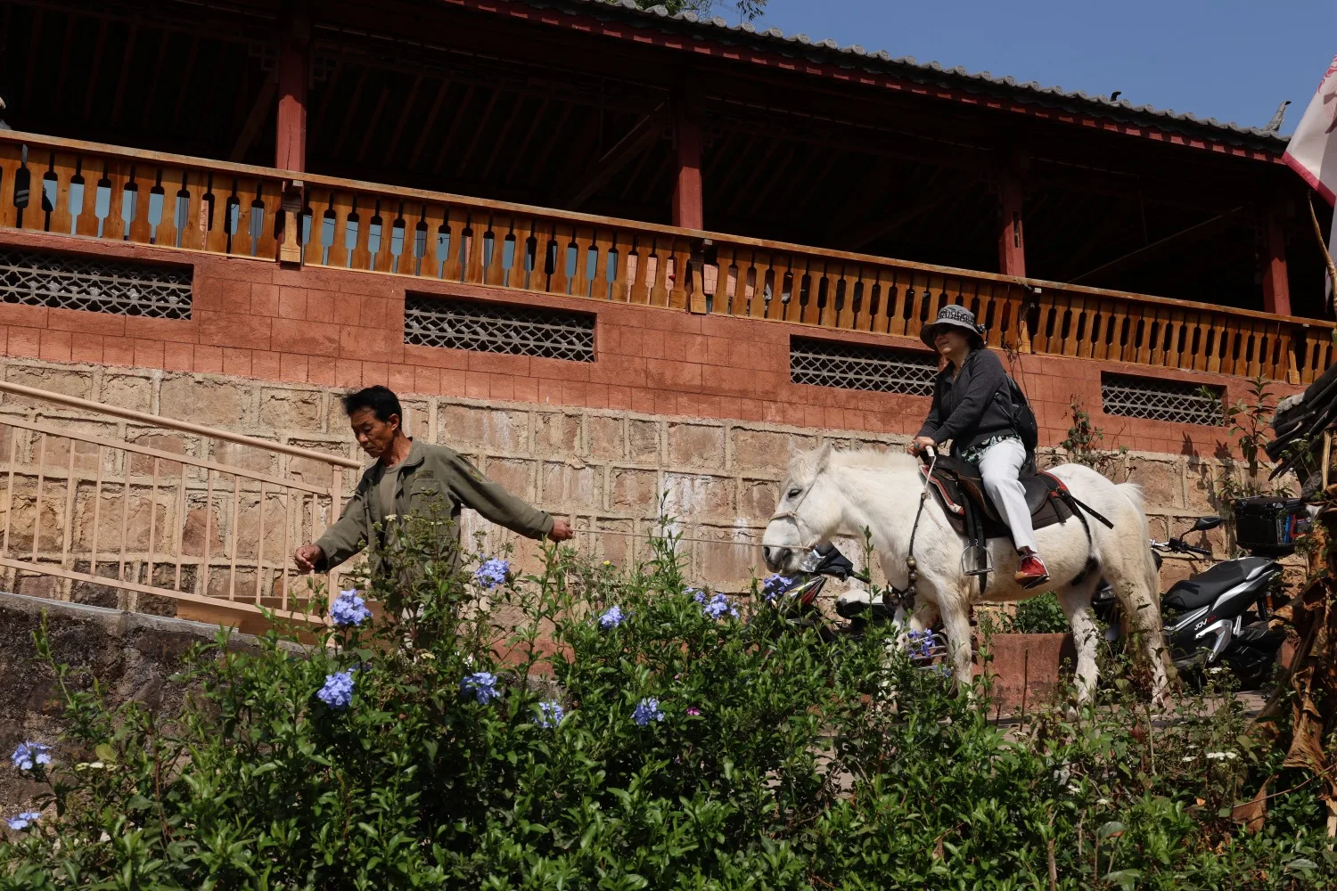 Horseback riding at Nakeli ancient tea horse trail