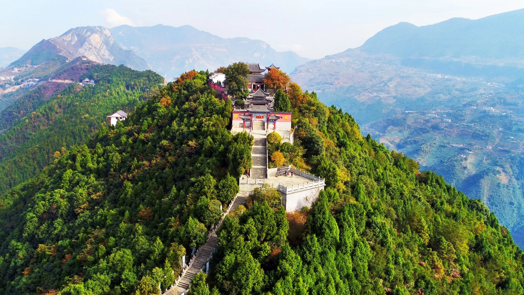 Wenfeng Taoist Temple in Wushan